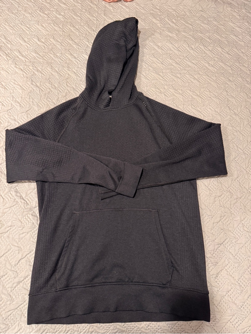 Lululemon Black Hooded Long-Sleeve Shirt